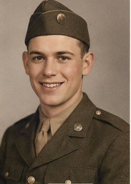 Military portrait after restoration